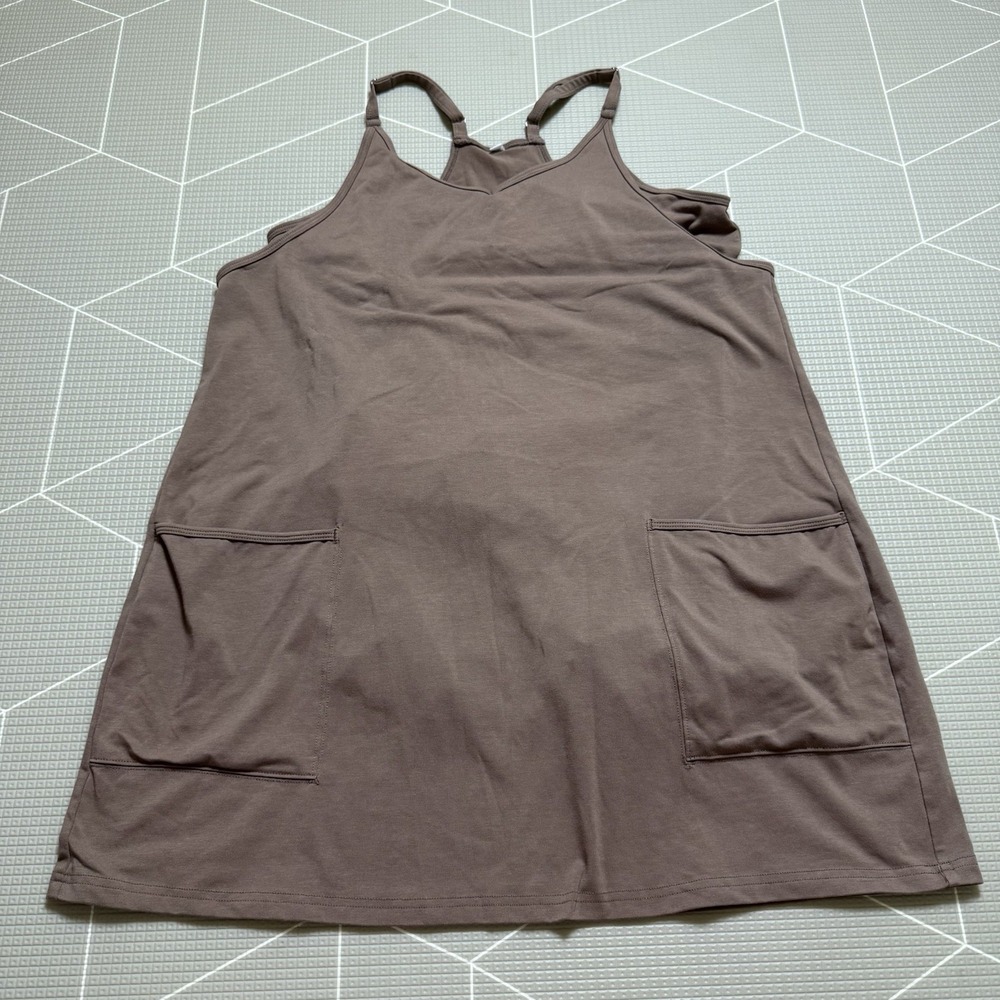 Unbranded FP Movement Hot Shot Mini DUPE L Brown Mini Dress Romper